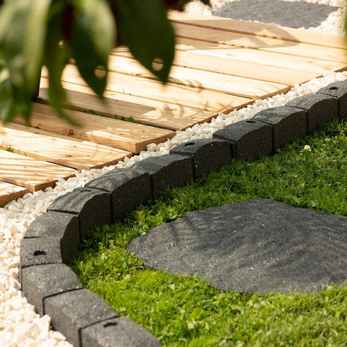 Roman castle stone garden - stone,