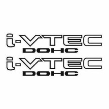 (2)i-VTEC DOHC ivtec 9" emblem
