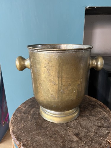 Vintage french brass champagne - french,