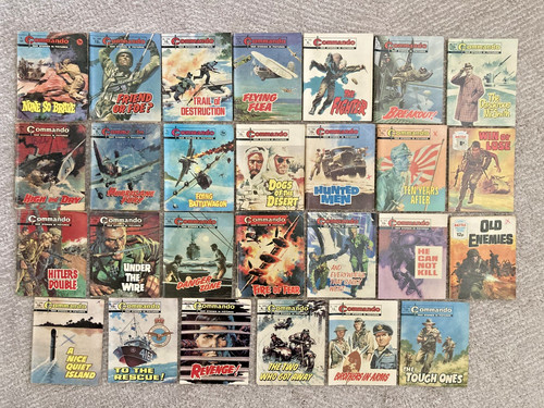 Vintage commando comic books - commando,