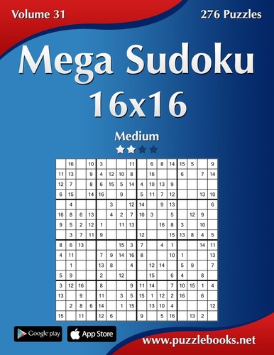 Mega sudoku 16x16 - sudoku, medium