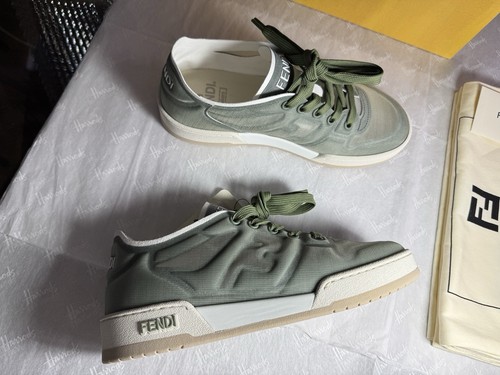 Fendi sneakers trainers green - fendi,