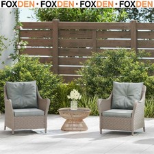 Rattan Garden Chairs Set of 2
