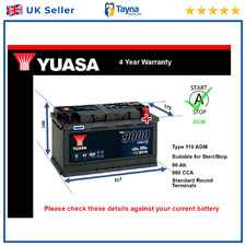 AGM Battery fits LAND ROVER
