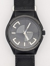 Breil TW1062 42mm Matte Black Watch & Mesh Strap. New w/o Tags. Boxed.