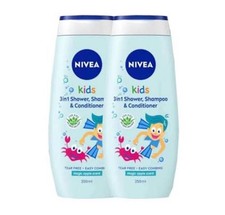 2 X Nivea Kids 3 In 1 Shower