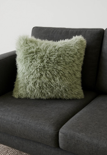 Seafoam green faux - green, fur