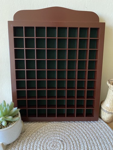 Vintage wooden thimble display - vintage,