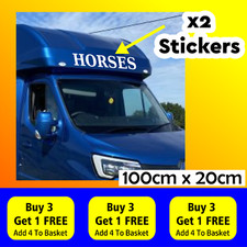 HORSE BOX STICKERS x2 GRAPHICS
