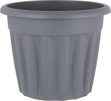 42l large grey plant pot - grey,