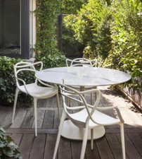 Set of 4 - Master style Bistro Kitchen Cafe Garden Dining Chair Outdoor Indoor