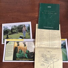 4 X Qualcast Petrol Lawn Mower Leaflet / Brochure Super Panther Suffolk Punch