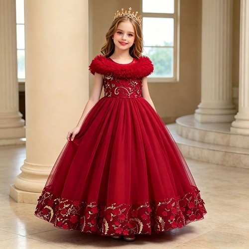 Kids long mesh princess - kids, dress