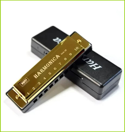 Multicolored harmonica key - multicolored,