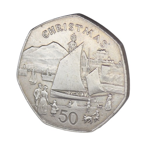 1981 isle man 50p christmas - of,