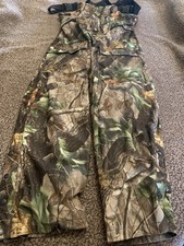 Old School Shimano Tribal Real Tree Hardwoods Bib N Brace Carp Fishing Angling