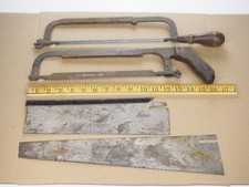 Antique saws, blades, back saw