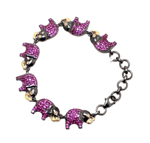 Charm elephant bracelet 925 - charm,