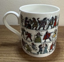 Fun looking Shakespeare Plays Mug made by McLaggan Smith. 