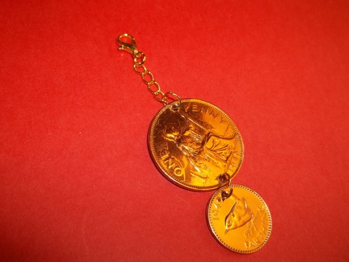 Penny farthing coins - penny,