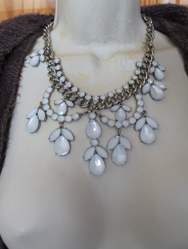 Statement necklace sparkling - necklace,