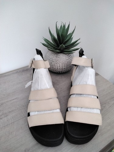 Cream ladies style sandals - cream, dm