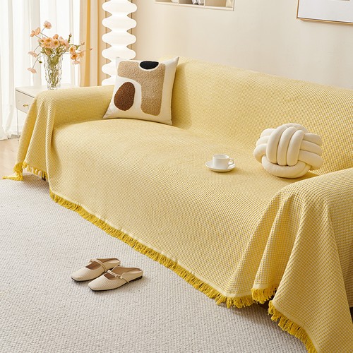 Colourful woven sofa throw - woven,