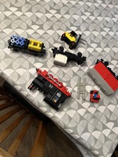 Vintage Lego Train Steam Engine & Wagons Old 12v 1980s 7727 Train 12v (read)