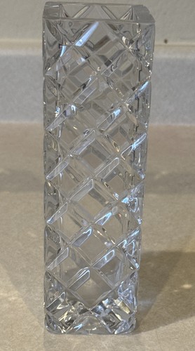 Vintage diamond crystal vase - vintage,