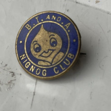 C1930s Bradford Telegraph & Argus (BT&A) Nig & Nog Club Pin Badge By VAUGHTONS