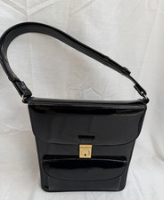 Vintage Black Patent Handbag