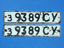 USSR Soviet License Plates