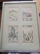 4x  Private Collection L S Lowry scenes The Medici Society collectors 