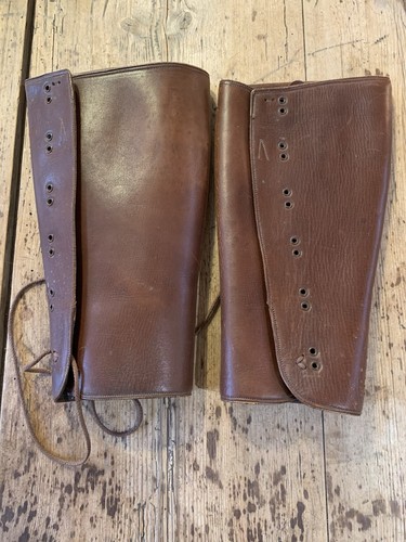 Antique victorian leather leg - victorian,