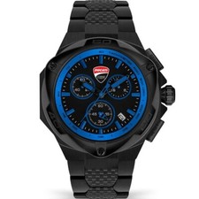 Ducati Corse Motore 49MM CHRONO Blue-Black Men's Watch DTWGI2019007