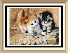 Henriette Ronner-Knip Animal Feline Art Print Naughty Cat KITTENS PLAYING