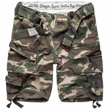 Surplus Division Mens Army Combat Cargo Shorts Work Miltary Style with Belt