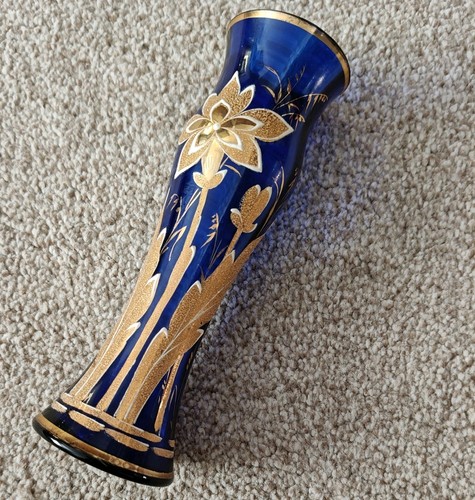 Vintage cobalt blue glass - cobalt,