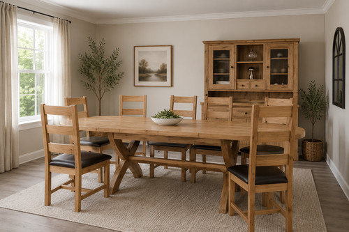 Solid oak deluxe leg - solid,