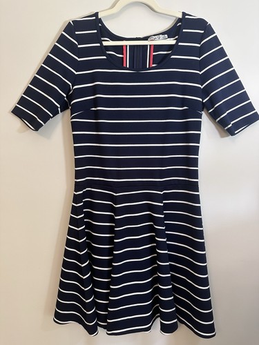 Eliza navy blue white - blue,