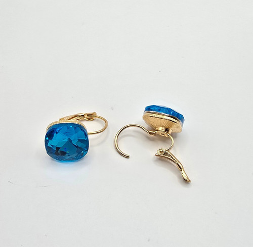 Crystal drop earrings - crystal,
