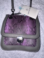 Purple Snakeskin Handbag