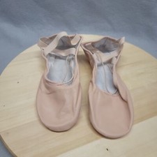 Bloch Womens Prolite 2 Hybrid Pink Leather Criss Cross Slip On Ballet Flats 6D