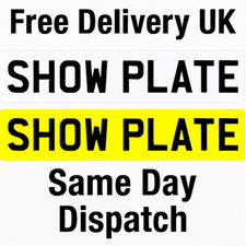 Show Number Plates 2D Front & Rear | Not Road Legal UK I Same Day Dispatch