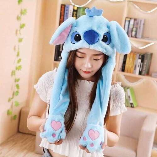 Blue bunny hat cute light - blue,