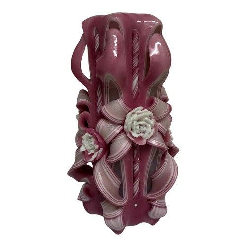 Black white carved flower - black,