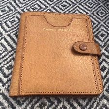 Beautiful old vintage leather wallet driving licence holder made by triumph 