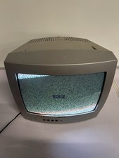 Goodmans GTV34T7SIL 14” CRT TV Retro Gaming No Remote 