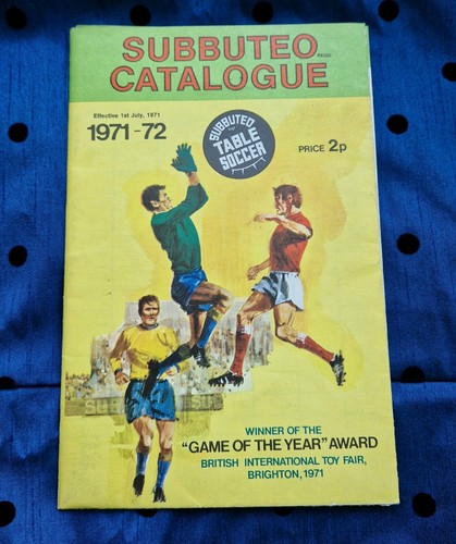 Subbuteo catalogue 1971 - subbuteo,