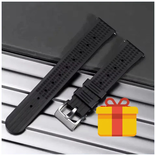 Rubber waffle watch - rubber, 20mm